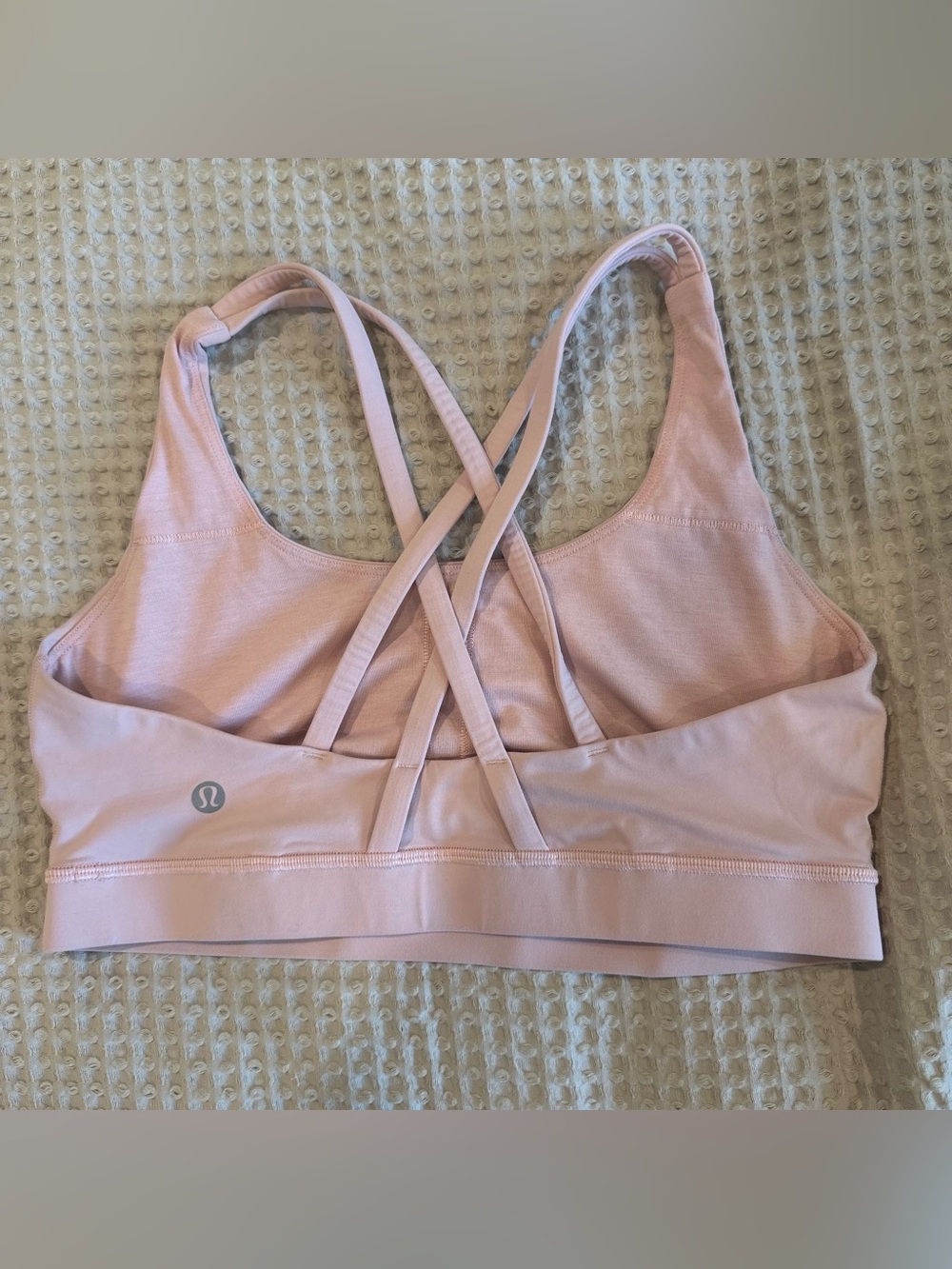 lululemon athletica Light Pink Strappy Cross-Back Sports Bra